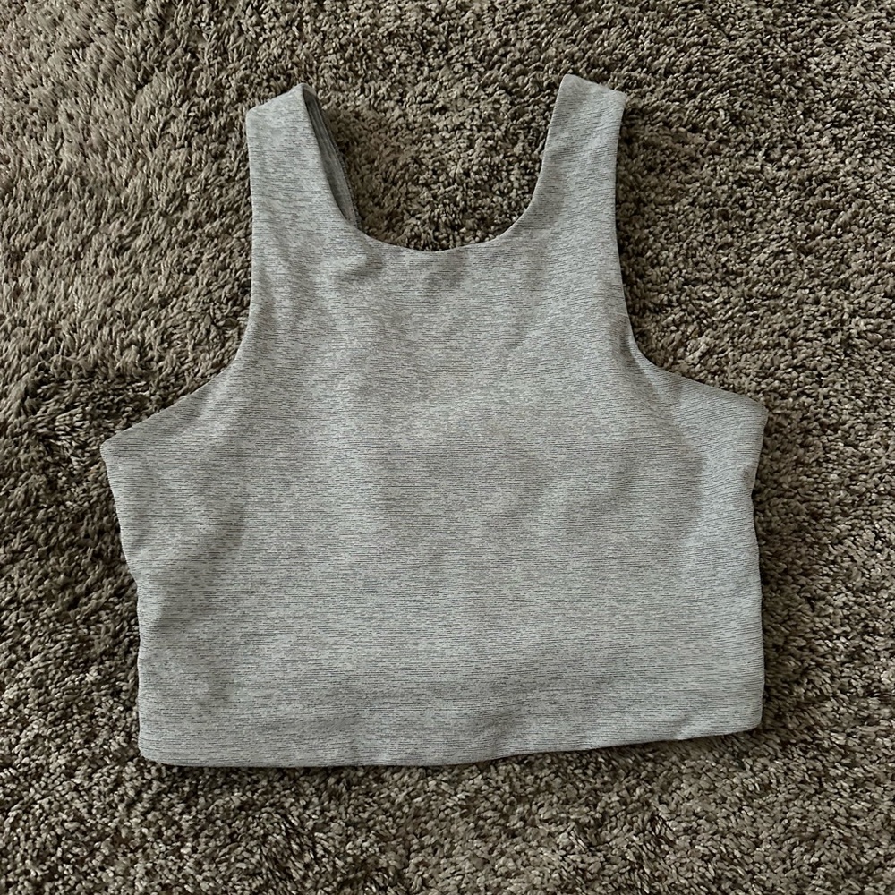 outdoor voices tri tone crop top